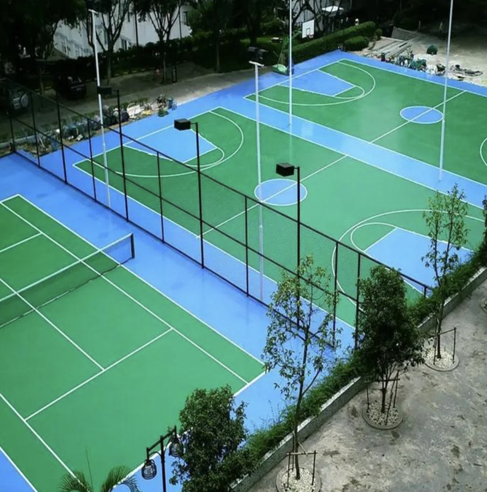 塑胶篮球场施工